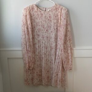 Aritzia Wilfred Pink Floral Dress
